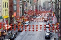 Colorful Streets of Chinatown in New York City